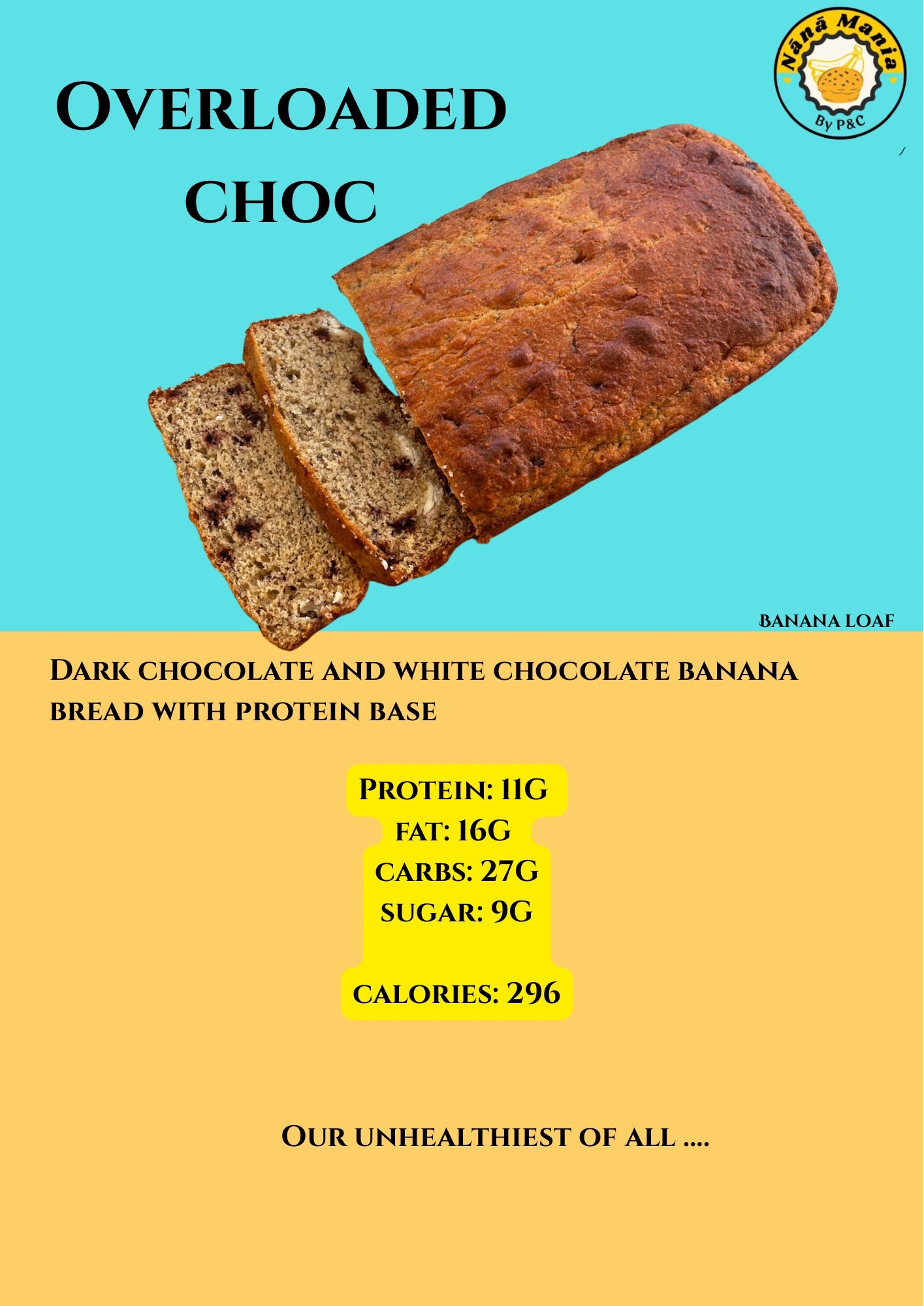 Overloaded Choco Banana Loaf